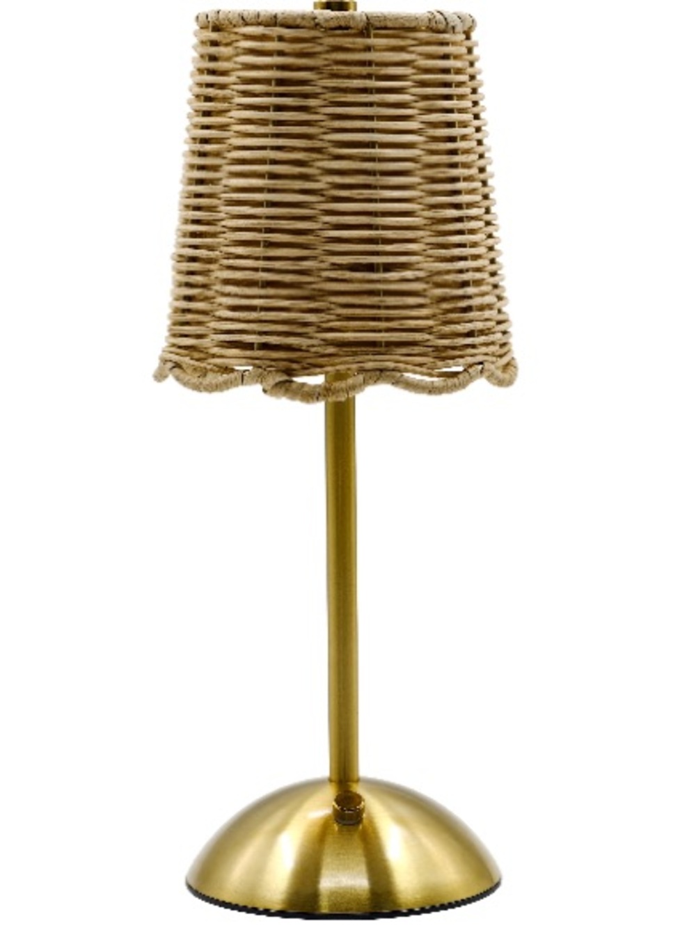 Home Decor Collection Sterling & Noble Home Cordless Indoor Rattan
& Gold Lamp